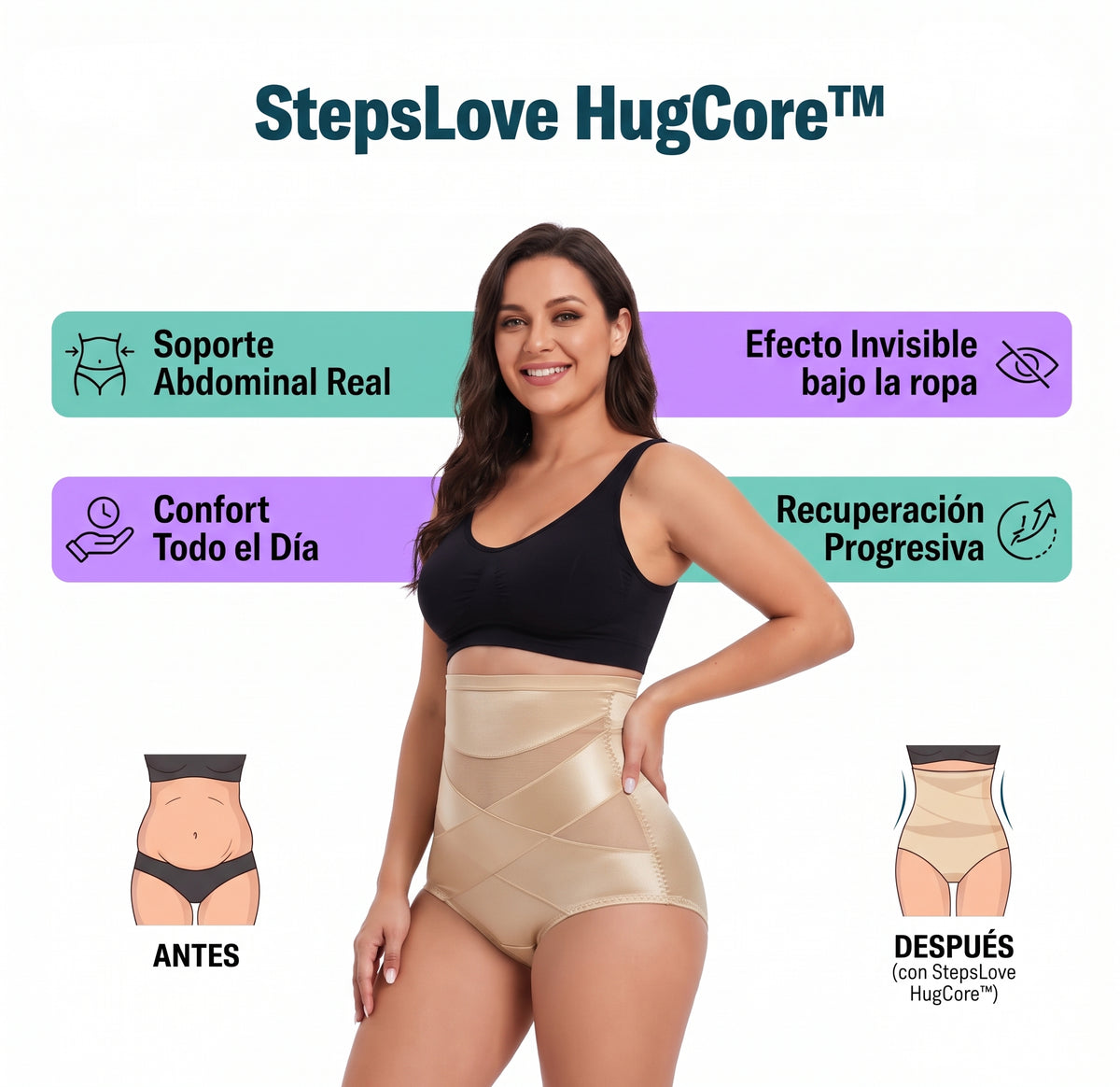 StepsLove HugCore™ + Método 90 Días Soporte y acompañamiento para tu postparto