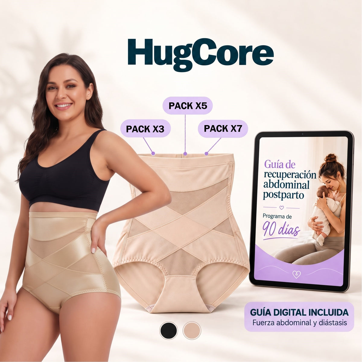 HugCore™ · Braguita de soporte abdominal