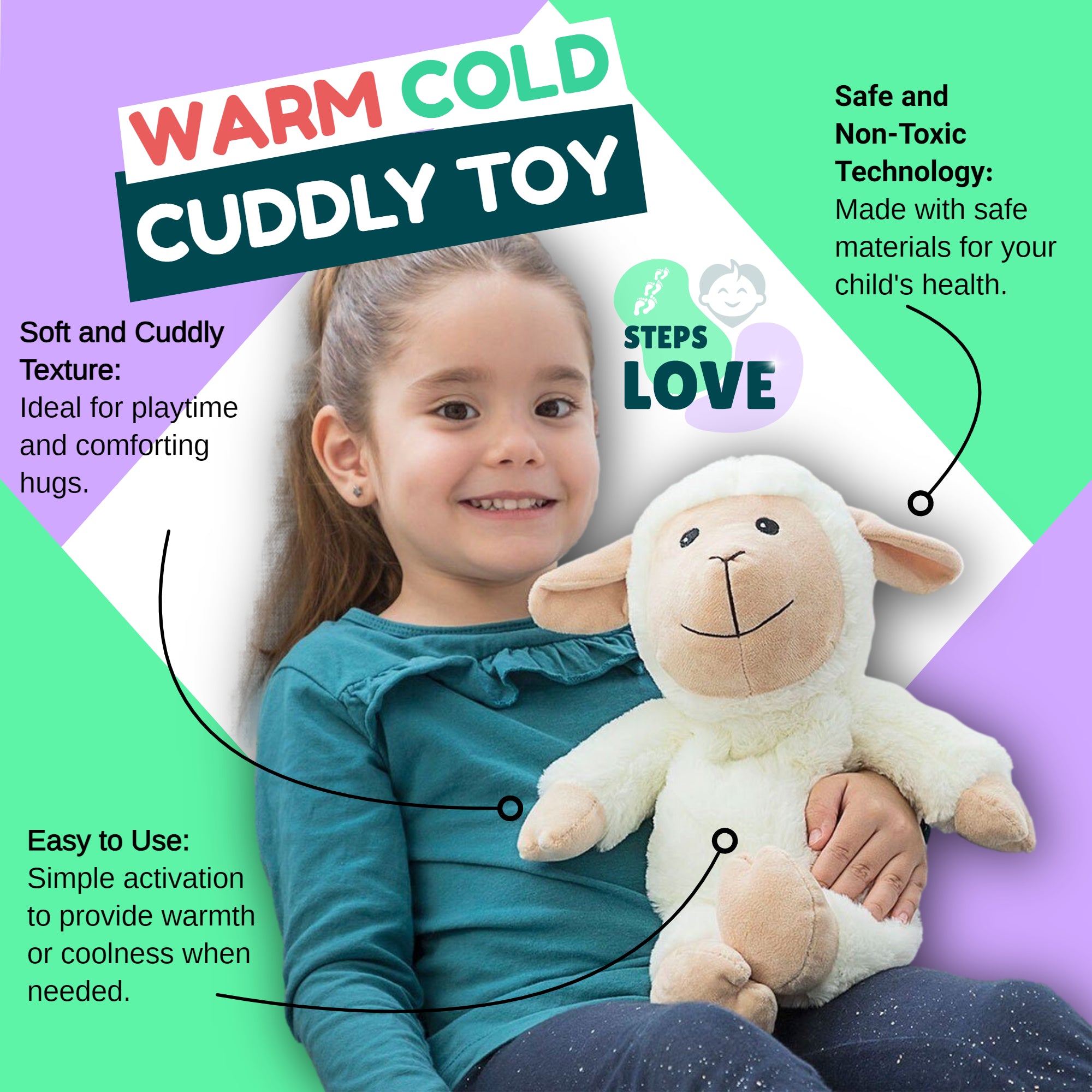 Shepherd & Jumbo / Warm-Cold Cuddly Toy