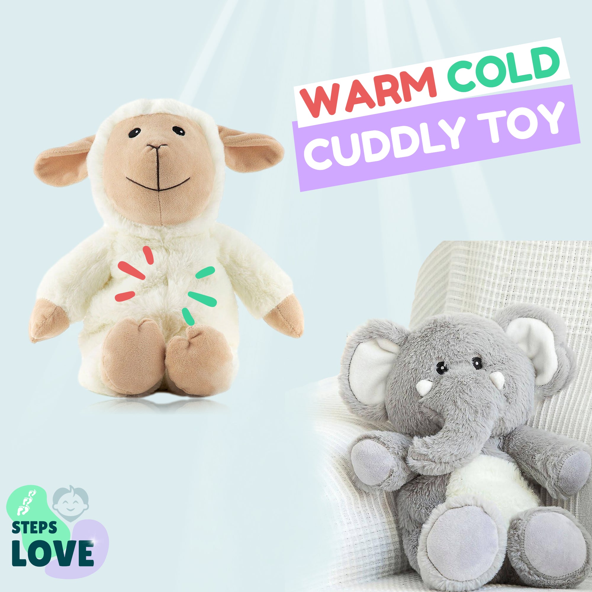 Shepherd & Jumbo / Warm-Cold Cuddly Toy