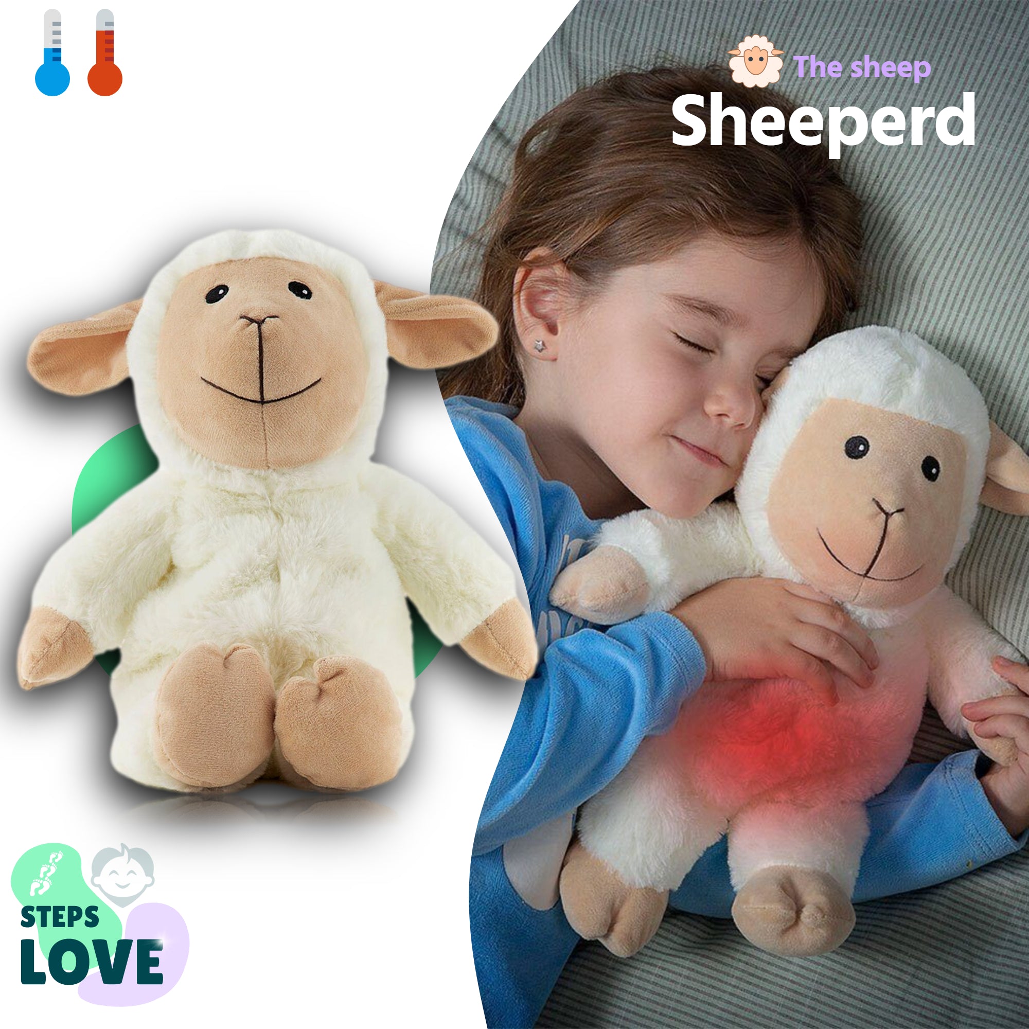 Shepherd & Jumbo / Warm-Cold Cuddly Toy